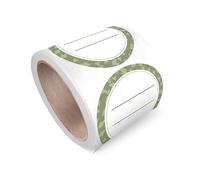 Lot de 200 rouleaux d'étiquettes circulaires - Autocollants personnalisés pour fête d'affaires, mariage, fête prénatale, faciles à utiliser - Collage ferme - Retrait propre - Largement utilisé pour