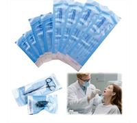 Lot de 200 sachets auto-scellants pour stérilisation, 57 x 130 mm, sacs de stérilisation esthéticienne, sacs de stérilisation à la vapeur à haute pression pour outils de nettoyage