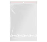 Lot de 200 sachets ZIP 25 x 35 cm - sachet plastique ZIP transparent de qualité supérieure