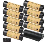 Lot de 200 sacs de toilette noirs - Biodégradables - Sacs pour toilettes de camping - Extra épais et étanches - Accessoires de toilette mobiles - Pour toilettes mobiles, randonnée, voyages (noir2)