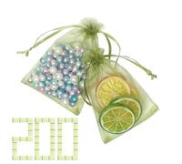 Lot de 200 sacs en filet pour légumes avec fermeture de jardin pour récolte cultivation, conservation des aliments en plein air tomates raisins fraises produits agricoles