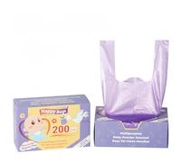 Lot de 200 sacs jetables pour couches de bébé - étanches, biodégradables, résistants aux odeurs - Sacs à couches portables pour voyage, poussette et chambre d'enfant