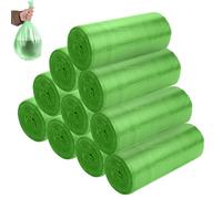 Lot de 200 sacs poubelle de 20 l, particulièrement résistants à la déchirure et imperméables, recyclables, pour la cuisine, pour la collecte des déchets résiduels et des déchets recyclables (50 x 45