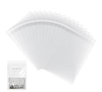 Lot de 200 sacs transparents auto-adhésifs en cellophane - Format A4 - Pour biscuits, bonbons, enveloppes