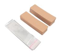 Lot de 200 Supports de Marque-pages en Papier Kraft, Pochettes Vierges pour Marque-pages, Emballage de Cartes D'affichage, Pochettes de Marque-pages en Papier Transparent, Sac