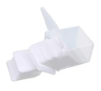 Lot de 200 tampons de dissolvant blancs pour vernis à ongles - Lingettes en coton - Pour dissolvants de vernis à ongles