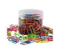 Lot de 200 trombones en métal coloré de 28 mm - Marque-page créatif - Papeterie de bureau - Anti-rouille - Aiguille de type retour (200 pièces couleur zèbre)
