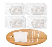 Lot de 200 vanités d'hôtel emballées individuellement, kit de commodités hôtelières en vrac, ensemble d'hôtellerie, ensemble de coiffeuse d'hôtel avec des tampons en coton, des cotons-tiges, des