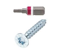 Lot de 200 vis à bois ASSY | CS en acier galvanisé | Filetage complet 3,5 x 16 | Tête fraisée RW | 200 pièces avec embout