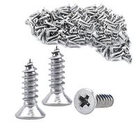 Lot de 200 vis à bois M3 x 10 mm - Petites vis à tête plate - Vis autotaraudeuses - Filetage complet