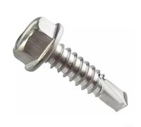 Lot de 200 vis autoperceuses hexagonales en acier inoxydable pour un maintien sûr et durable