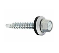 Lot de 200 vis autoperceuses, pour tôle trapézoïdale, 4,8 x 70 mm, galvanisées