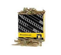 Lot de 200 vis de construction 5 x 50 mm T25 à tête fraisée Vis à bois