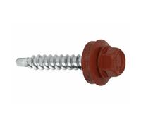 Lot de 200 vis trapézoïdales pour toit et façade 4,8 x 55 mm - RAL : 3009 (oxyde rouge)