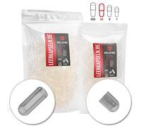 Lot de 2000 capsules séparées | Taille 00 | gélules de Ride Gelatine | gélules vides de taille Capacité | transparent | pas besoin d'ouvrir avant | composants certifiés Halal Kosher (2000)