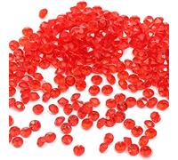 Lot de 2000 cristaux de diamant décoratifs en acrylique - 4 mm - Paillettes - Décoration de table - Cristaux scintillants - Confettis - Diamants pour décorer la table de mariage, baptême, fiançailles,
