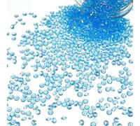 Lot de 2000 pierres décoratives en acrylique - Cristaux transparents en bleu - Cadeaux - Diamants décoratifs - Cristaux - Diamants - Décoration de table - Fête - Mariage (bleu, 4,5 mm)