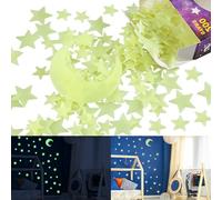 Lot de 201 étoiles phosphorescentes pour plafond, décoration murale, décoration de chambre, cadeaux lumineux 3D