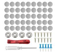 Lot de 202 boutons de réparation de toit de voiture avec outil et agrafe, rivets de retenue pour l'affaissement de la doublure intérieure du véhicule (gris)