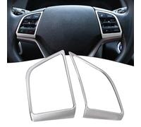 Lot de 2020 boutons de volant argentés en fibre de carbone - Caractéristiques : selon les spécifications d'usine - Installation facile (argent)