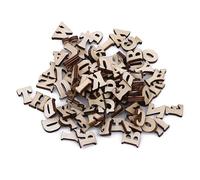 Lot de 204 lettres et chiffres en bois (A-Z), chiffres en bois (0-9), convient pour la décoration, l'apprentissage précoce, les projets de bricolage