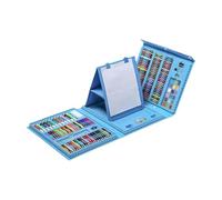 Lot de 208 fournitures artistiques pour enfants comprenant un marqueur de crayon de couleur, un stylo aquarelle, des pastels à l'huile, des crayons et des accessoires de peinture