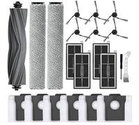 Lot de 21 accessoires de rechange pour aspirateur Mova S70 scooter, 1 brosse principale, 2 balais à rouleaux, 6 brosses latérales, 6 sacs à poussière, 4 filtres HEPA, 1 brosse de nettoyage, 1
