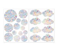 Lot de 21 autocollants Suncatcher - Film arc-en-ciel - Pour fenêtre - Attrape-soleil - Oiseau - Anti-collision - Autocollants statiques translucides