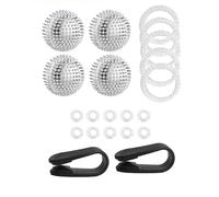Lot de 21 balles d'acupuncture Skills Borderline - Kit de compétences - Anneau d'acupression pour soulager le stress - Balle d'acupression pour le dos, les jambes, les pieds et les mains