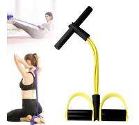 Lot de 21 bandes de résistance de fitness - 4 tubes à pédale d'extracteur de cheville, corde d'entraînement multifonction améliorée, bande de résistance équipée d'une poignée, convient pour les