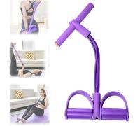 Lot de 21 bandes de résistance pour fitness - 4 tubes à pédale - Extracteur de cheville - Extenseur de force abdominale