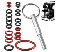 Lot de 21 clés à tête ovale avec anneau porte-clés pour Jura, joints d'étanchéité avec brosses de nettoyage, pièce de rechange pour machine à café automatique Jura/Krups Siziliana/AEG