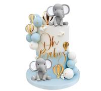 Lot De 21 De DéCoration De GâTeau En Forme D'éLéPhant DéCorations De GâTeau en Forme De Boule En Mousse Pour GâTeau De Mariage, FêTe D'Anniversaire DéCoration De GâTeau DIY