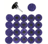 Lot De 21 Disques De Décapage De 2 Pouces, Roue De Polissage Avec Support, Disque De Meulage For Nettoyer Et Enlever La Peinture