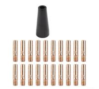 Lot de 21 embouts de torche de soudage pour buse de flux sans gaz compatibles avec les modèles de torche MIG EasyFlux 125 A 56355 56359 en cuivre (035)