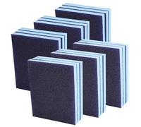 Lot de 21 éponges abrasives douces, grain 60/80/100/120/180/220/280 - Bloc de ponçage doux pour ponçage humide et sec - Lavables et réutilisables - Trois pièces par taille de particules