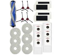 Lot de 21 filtres compatibles avec les aspirateurs robot Bosch Spotless Max BCRDW3B et BCRDW3BX, y compris les sacs d'aspirateur BHZRDB, les filtres HEPA BHZRF3, les tampons de nettoyage BHZRMP3 et