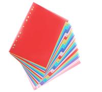 Lot de 21 intercalaires pour classeurs A4 - Intercalaires alphabet pour classeurs - Intercalaires ABC pour classeurs - Languettes de séparation multicolores - Avec 11 trous pour classeurs à levier