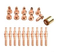 Lot de 21 pièces de rechange pour cutter plasma compatible avec Thermal Dynamics SL60/SL100, buses 9-8211, électrodes 9-8215, allumeur 9-8213/9-8277 pour 80A