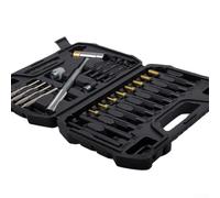Lot de 21 poinçons avec marteau intelligent et bloc d'établi antidérapant pour la précision dans les tâches de bijoutier, de mécanicien et d'artisanat, y compris le métal et le bois (19 pièces)