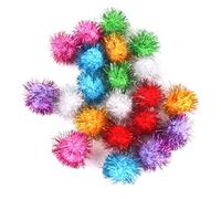 Lot de 21 pompons colorés pour chat, 3,5 cm, feutre et polystyrène, 7 couleurs, à partir de 3 ans