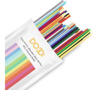 Lot de 21 recharges de filament PCL pour stylo 3D 3Doodler Start, chaque fil mesure 15 cm, 5 brins de chaque couleur, 105 pièces au total de 1575 cm de recharge de filament PCL DO3D