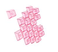 Lot de 21 touches PC transparentes avec inscription « Love Not Sculpted » - Rétroéclairées - Profil original pour écrire la nuit - Codage - Touches PC