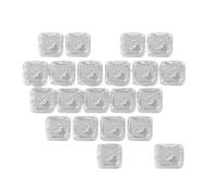 Lot de 21 touches transparentes rétroéclairées avec inscription « Love Is Not Gravé » - Disposition ergonomique - Pour voyage, bureau, jeu, clavier, accessoires