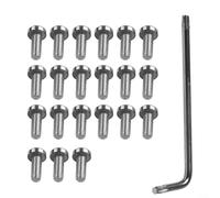Lot de 21 vis de Couvercle de Batterie inférieure de 8 mm avec clé | 8 mm avec clé pour scooter électrique Xiaomi Pro 1S Pro2, lot de vis de rechange en acier inoxydable
