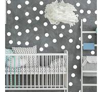 Lot de 215 autocollants ronds blancs à pois ronds de 5,1 cm - Mini autocollants ronds vierges
