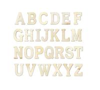 Lot de 219 lettres de l'alphabet en bois brut brut de 7,6 cm pour loisirs créatifs