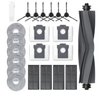 Lot de 22 accessoires pour Dreame L10s Ultra Gen 2/L10s Pro Ultra Heat/Mova E30 Ultra/x30 ultra, 1 brosse principale, 4 sacs à poussière, 6 chiffons de nettoyage, 4 filtres, 6 brosses latérales