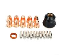 Lot de 22 accessoires pour lampe torche Trafimet S45 : électrode PR0110 PD0116-08 0,8 mm Buse PC0116 Bouchon PE0106 Diffuseur