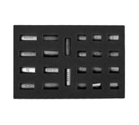 Lot de 22 autocollants chromés pour boutons de Mercedes pour console centrale Benz - Panneaux de commutation - Compatible avec classe C W204 CLS C218 Classe E W212 pour GLK X204
